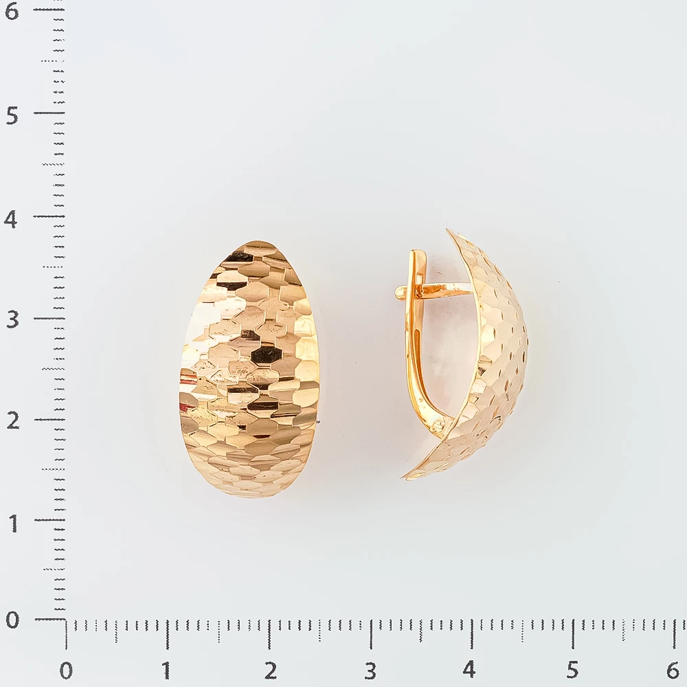 Серьги из красного золота 585 пробы