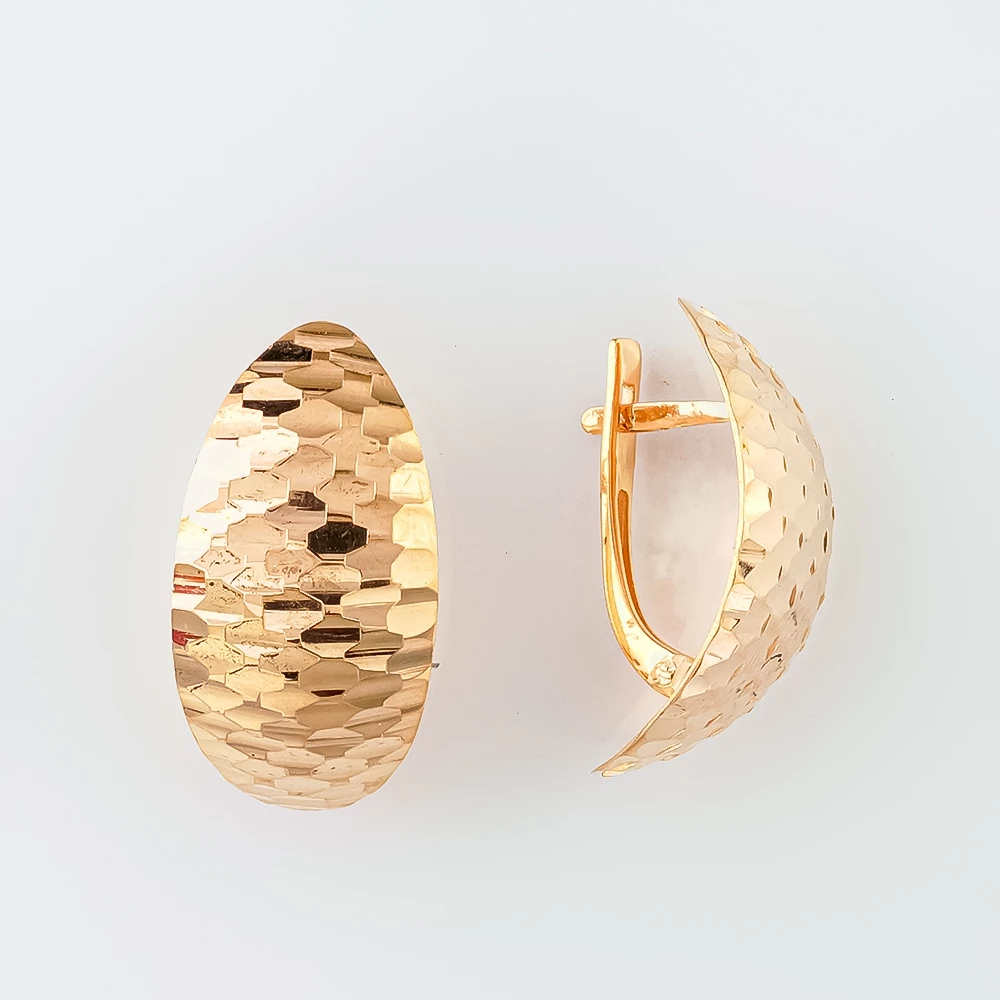 Серьги из красного золота 585 пробы
