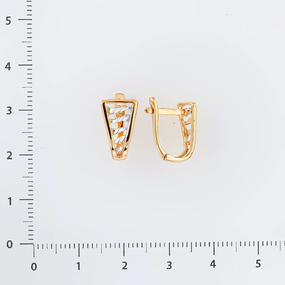 Серьги из красного золота 585 пробы