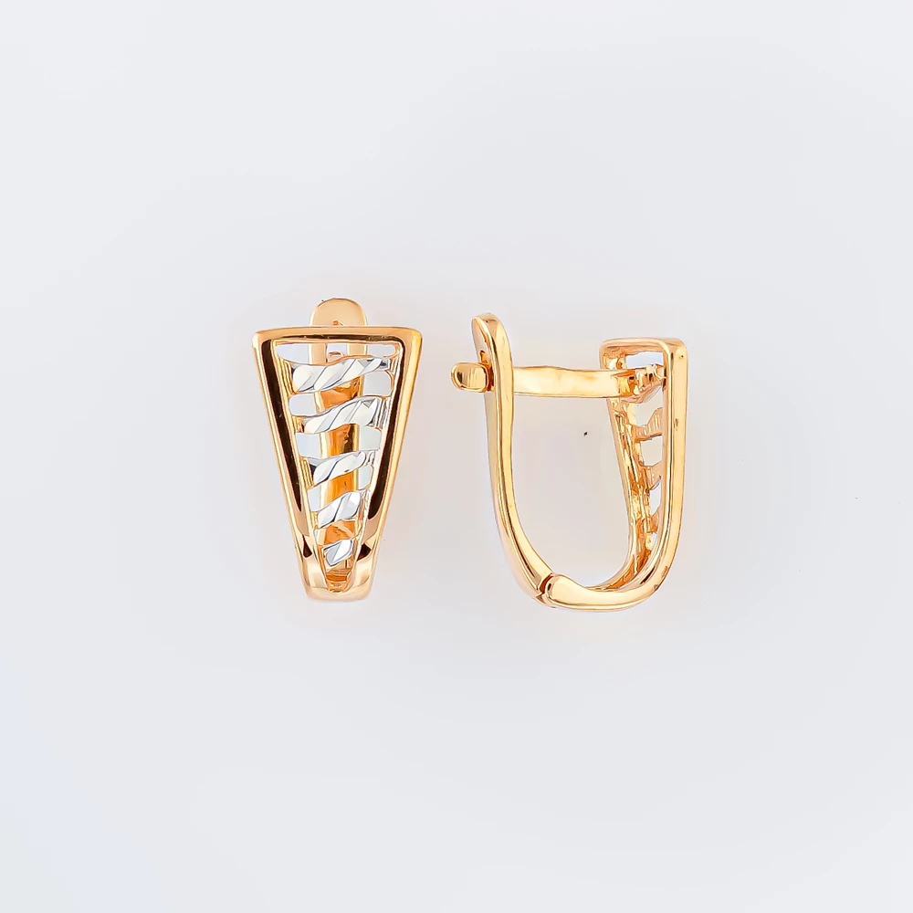 Серьги из красного золота 585 пробы