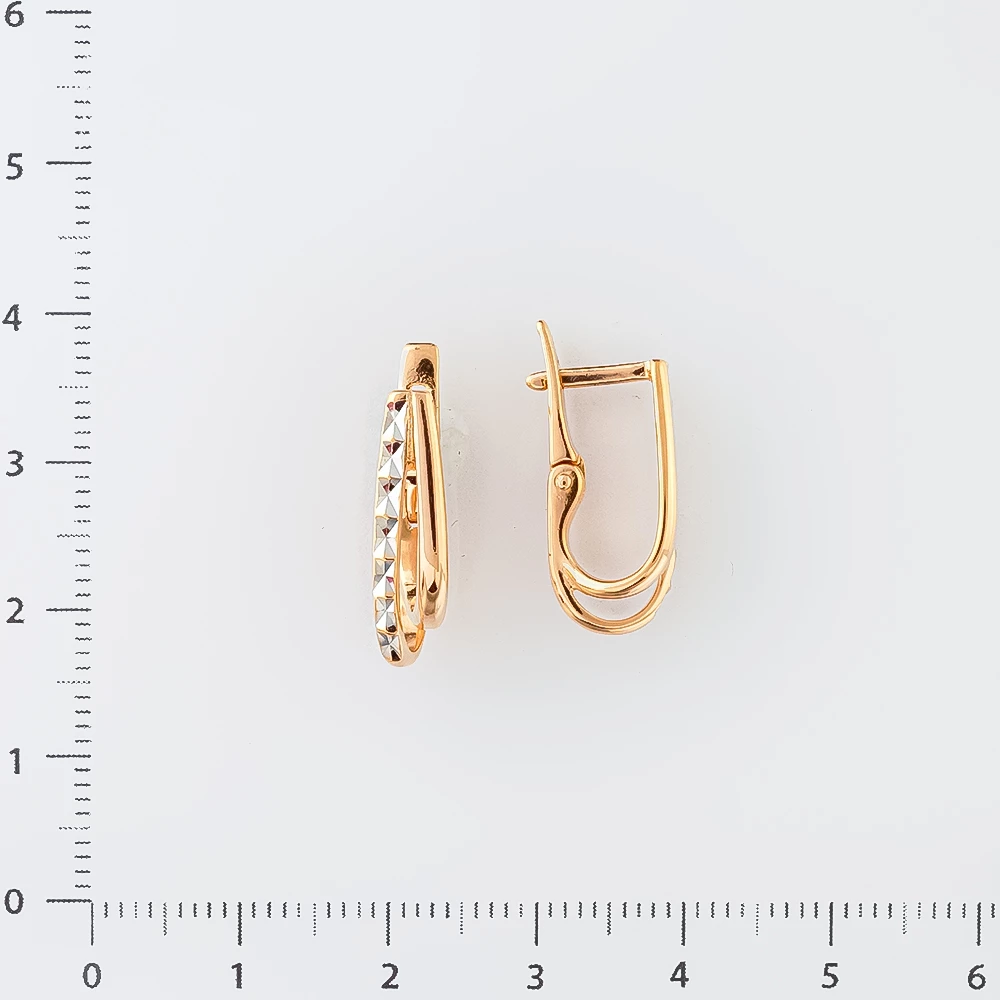 Серьги из красного золота 585 пробы
