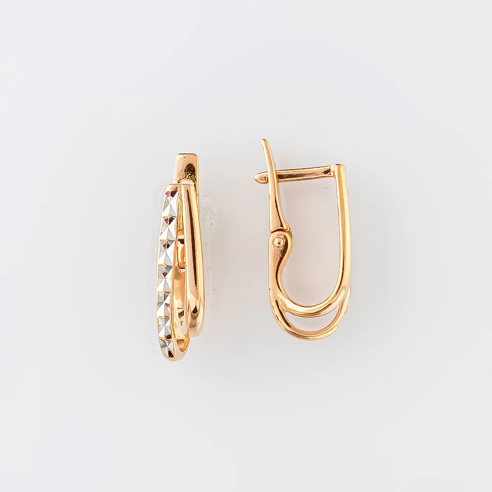 Серьги из красного золота 585 пробы