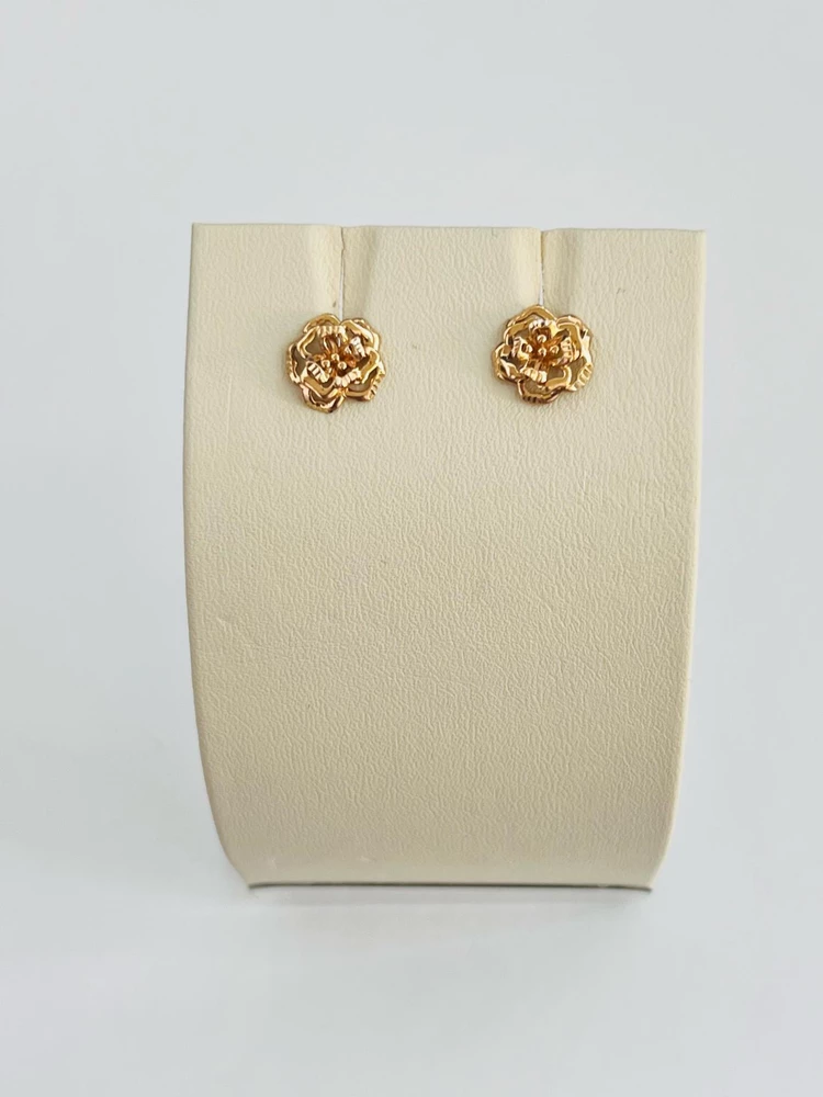 Серьги из красного золота 585 пробы