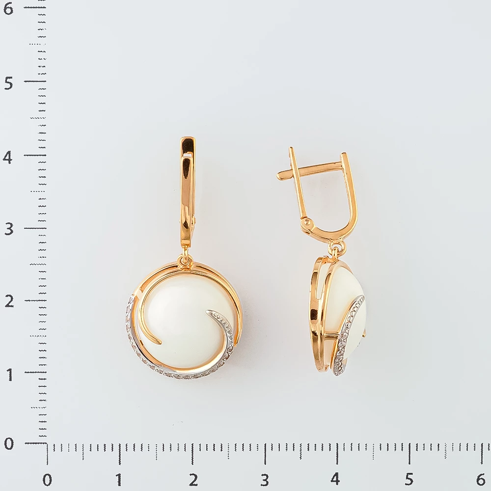 Серьги из красного золота 585 пробы