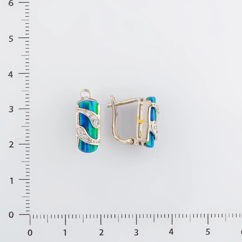 Серьги из белого золота 585 пробы