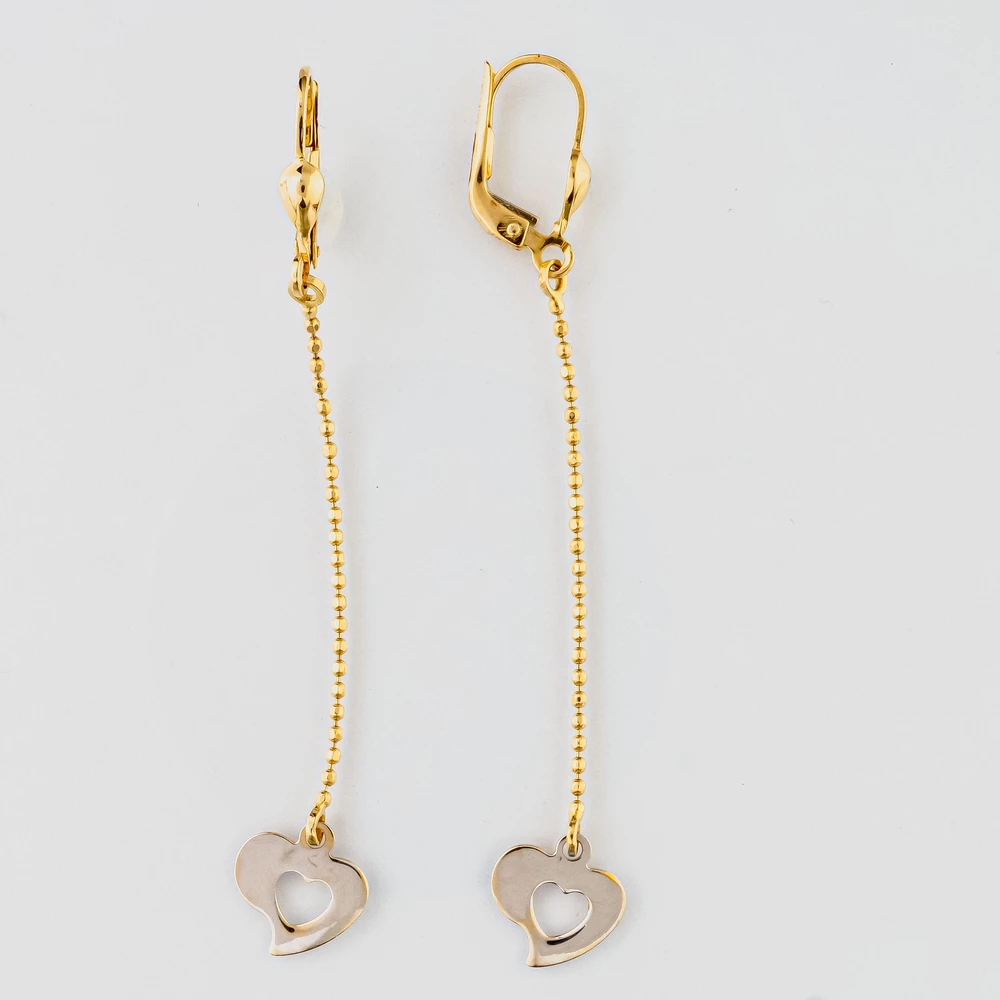 Серьги из желтого золота 585 пробы