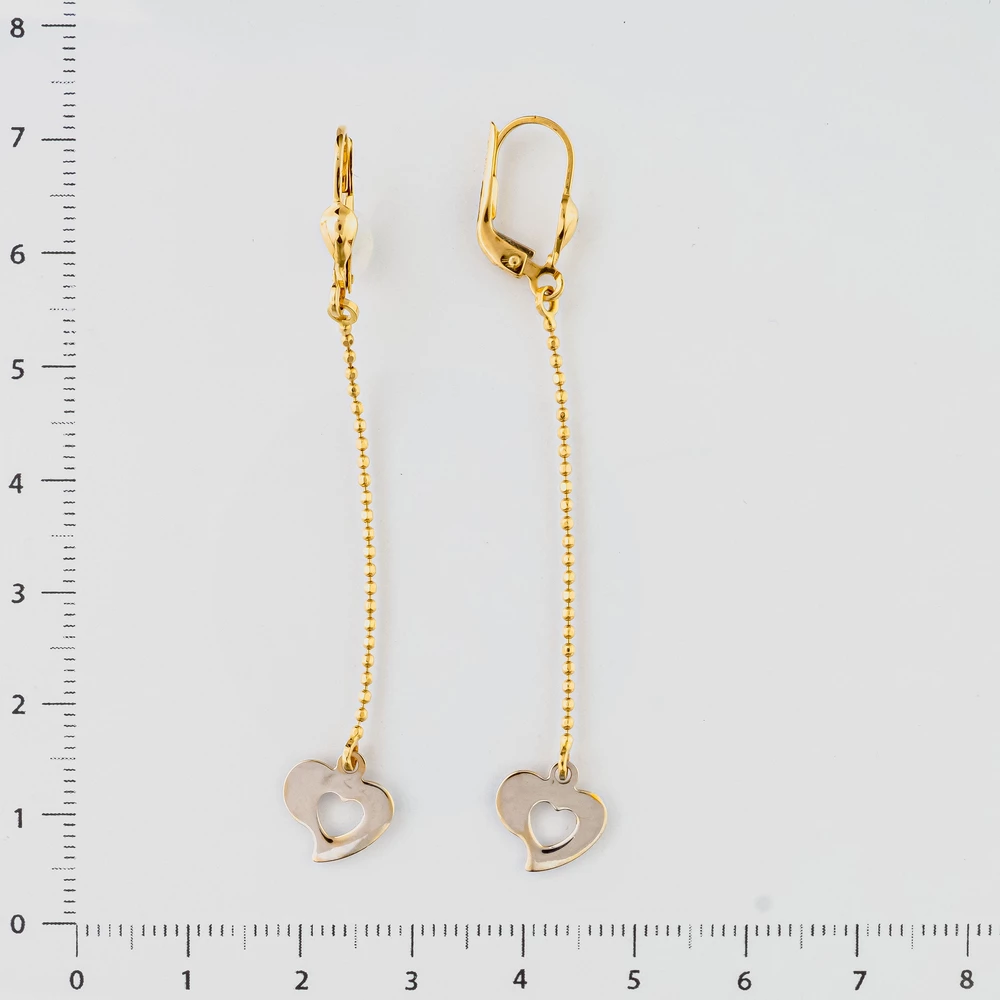 Серьги из желтого золота 585 пробы