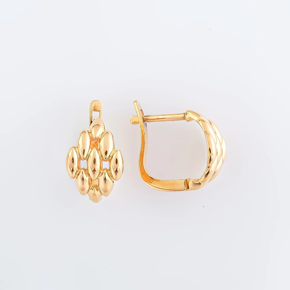 Серьги из красного золота 585 пробы