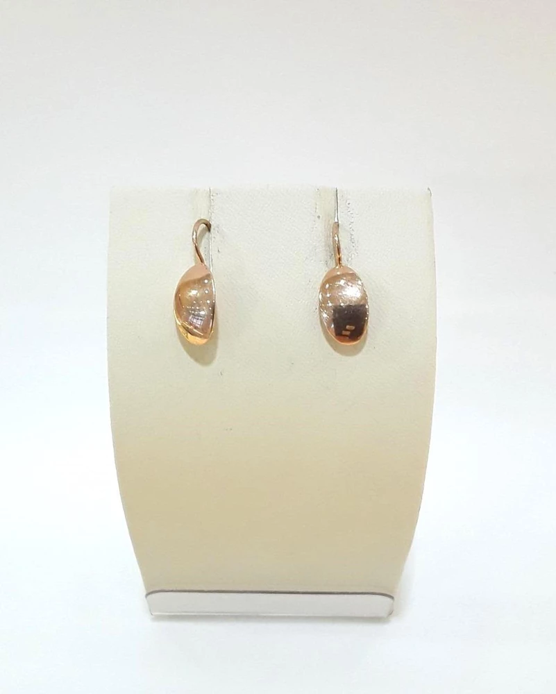 Серьги из красного золота 375 пробы
