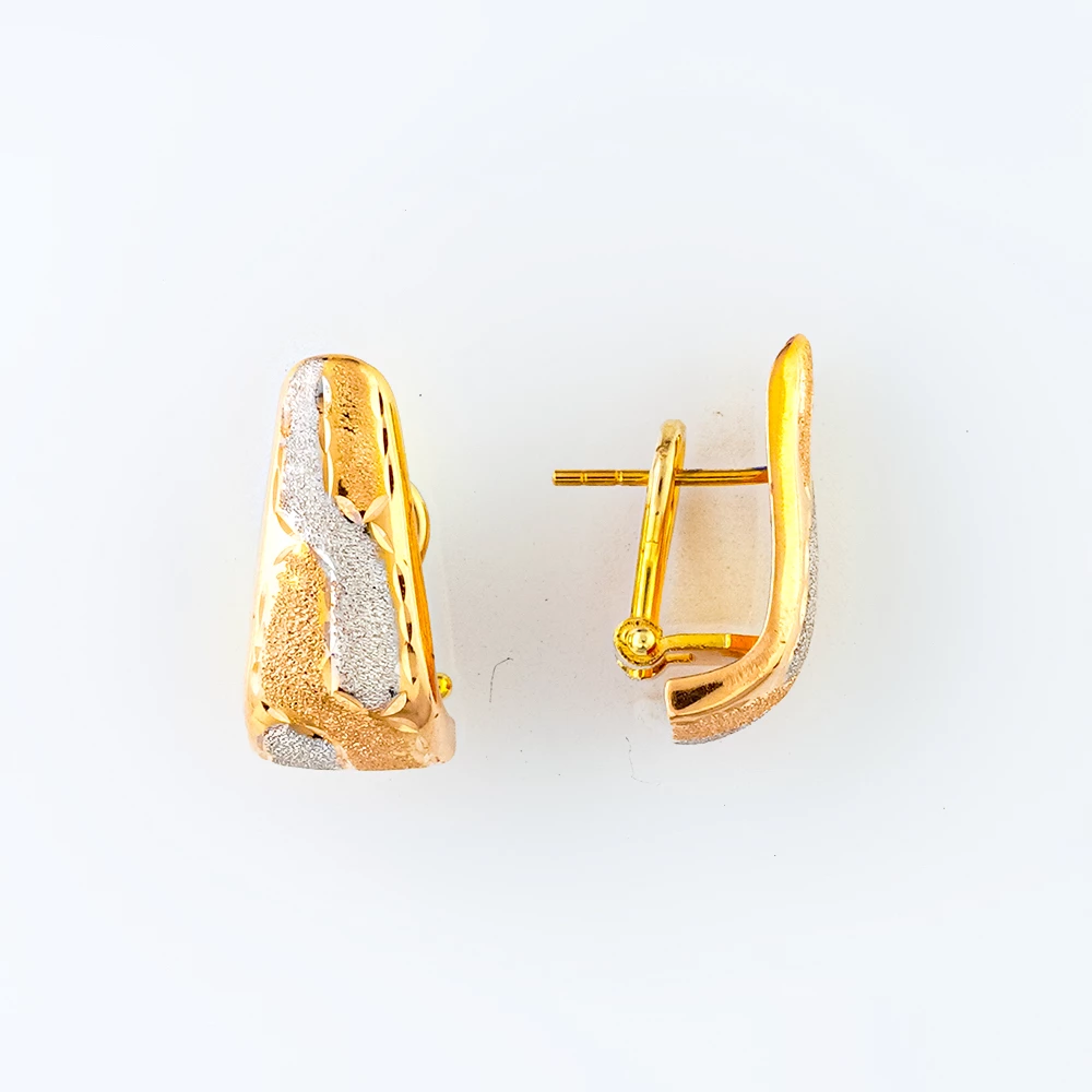Серьги из желтого золота 585 пробы