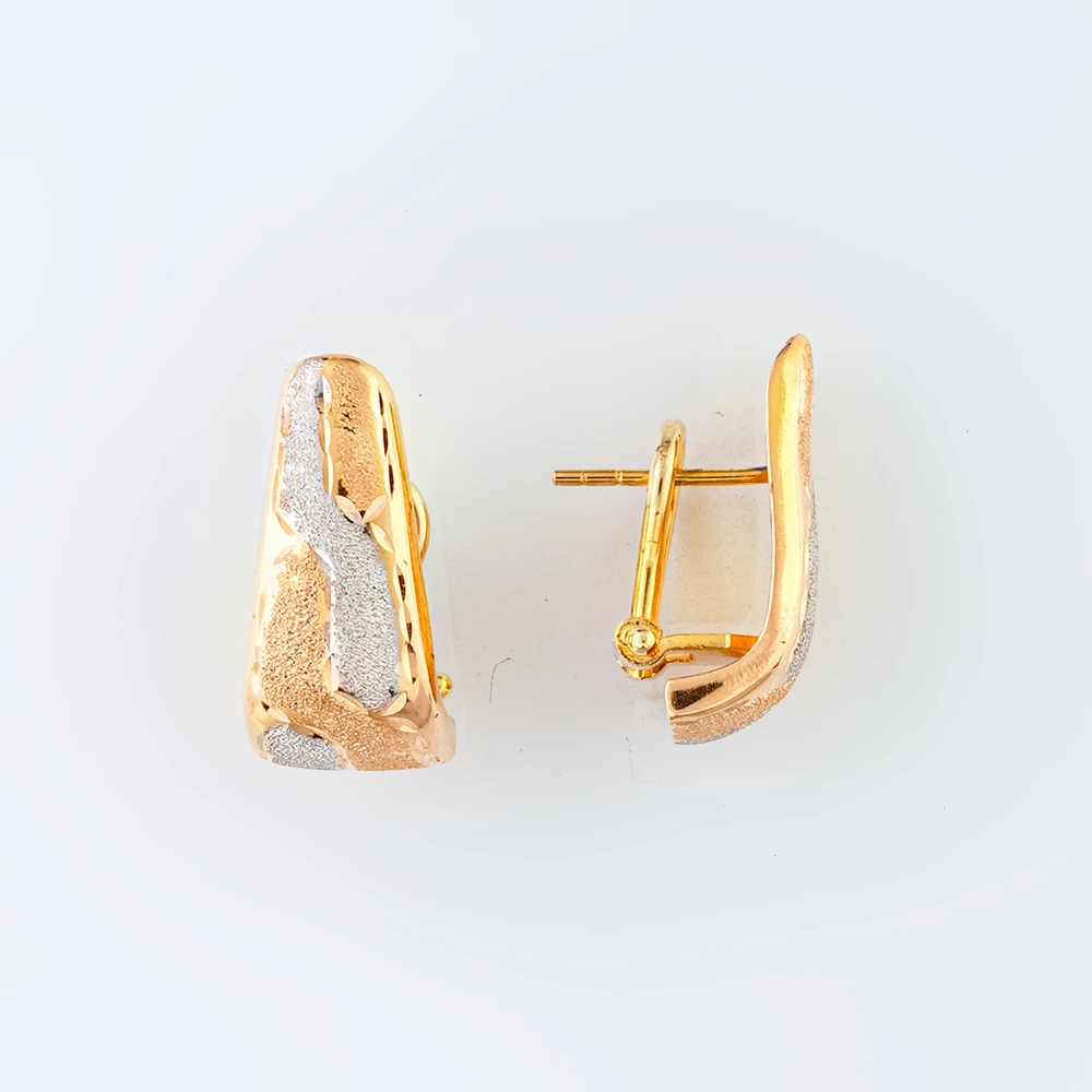Серьги из желтого золота 585 пробы