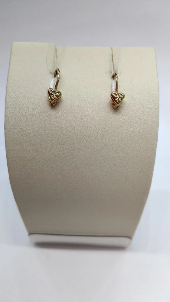 Серьги из красного золота 585 пробы