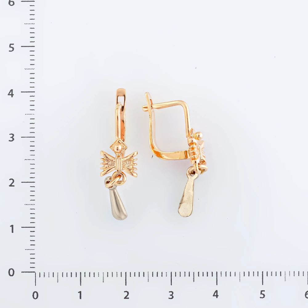 Серьги из красного золота 585 пробы
