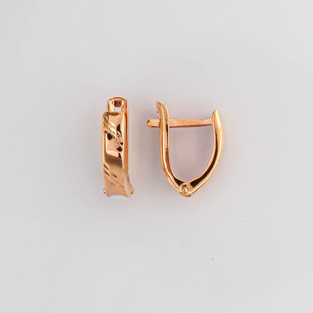 Серьги из красного золота 375 пробы