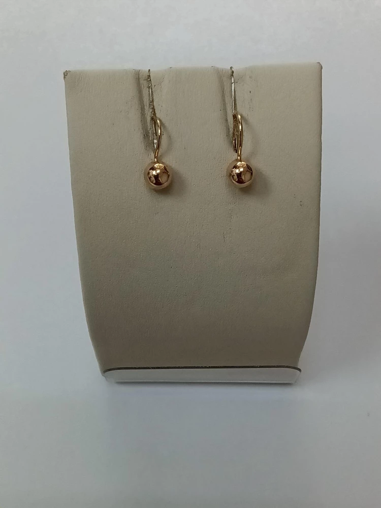Серьги из красного золота 585 пробы