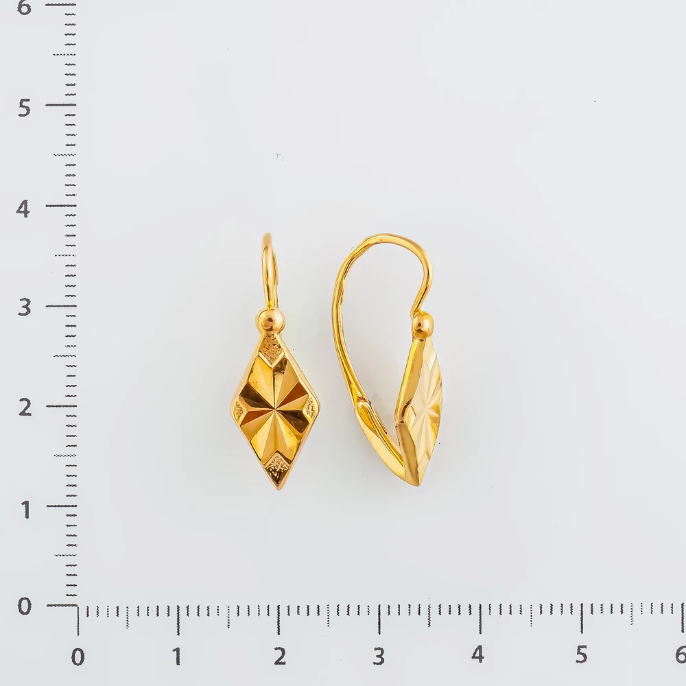 Серьги из красного золота 583 пробы