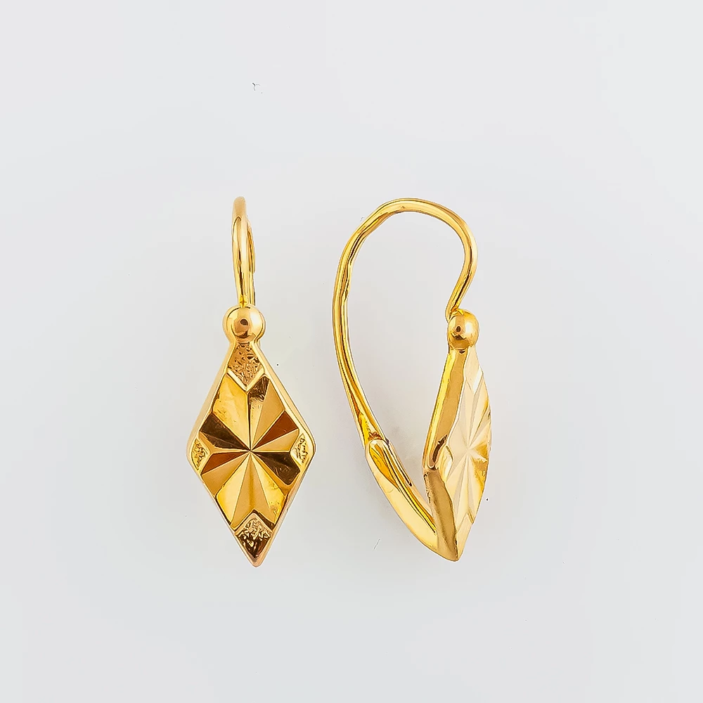 Серьги из красного золота 583 пробы