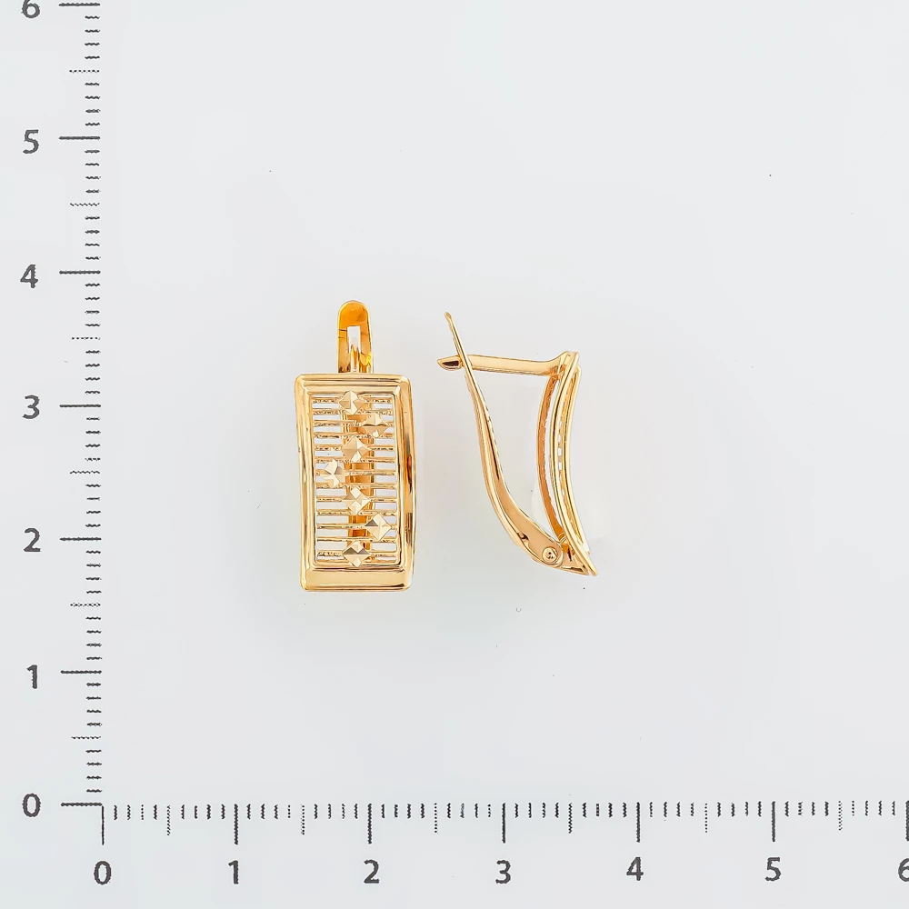 Серьги из красного золота 585 пробы