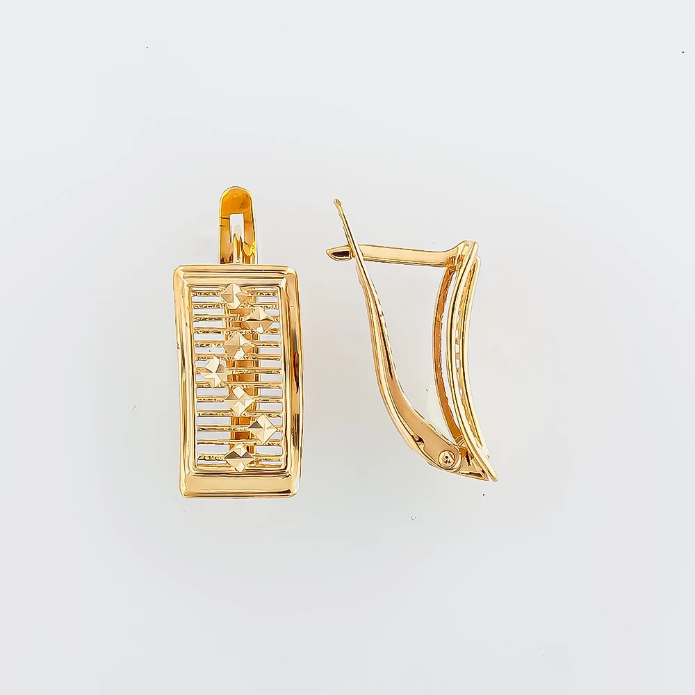 Серьги из красного золота 585 пробы