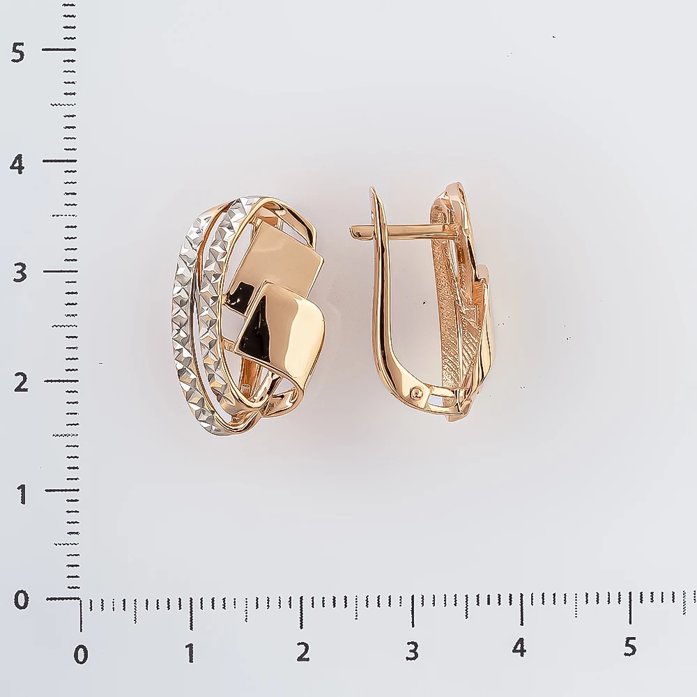 Серьги из красного золота 585 пробы