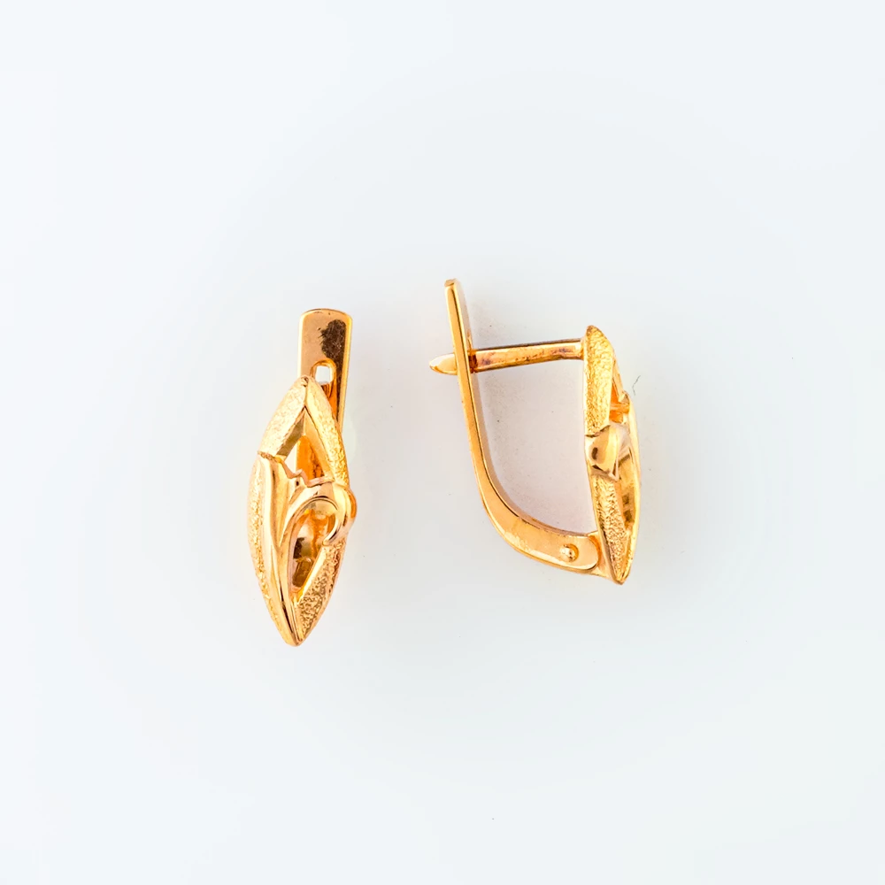 Серьги из красного золота 585 пробы