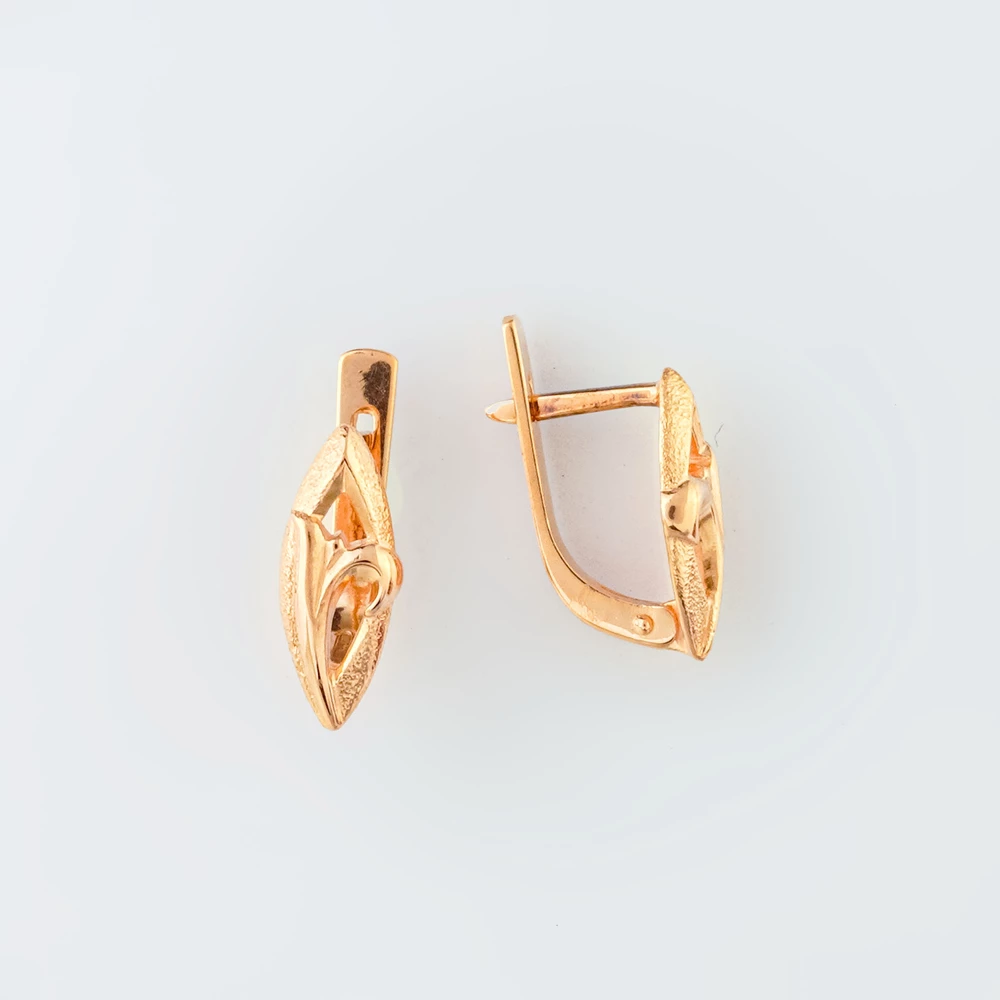 Серьги из красного золота 585 пробы