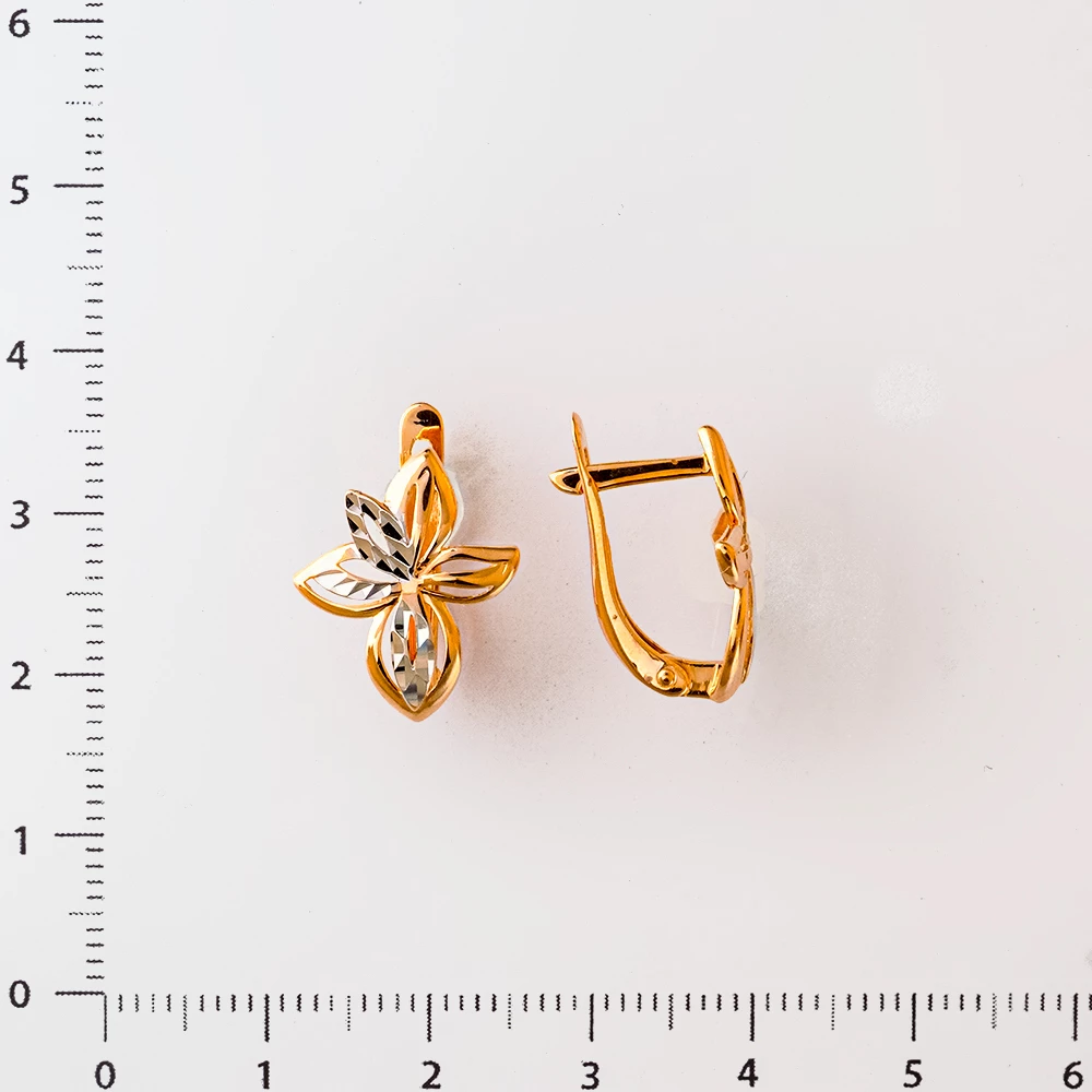 Серьги из красного золота 585 пробы