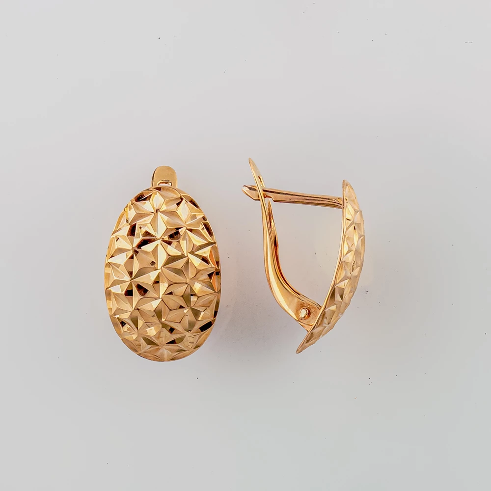 Серьги из красного золота 585 пробы