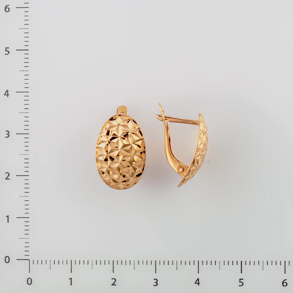 Серьги из красного золота 585 пробы