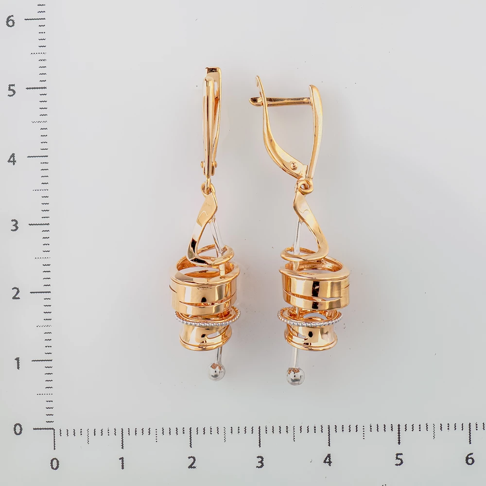 Серьги из красного золота 585 пробы