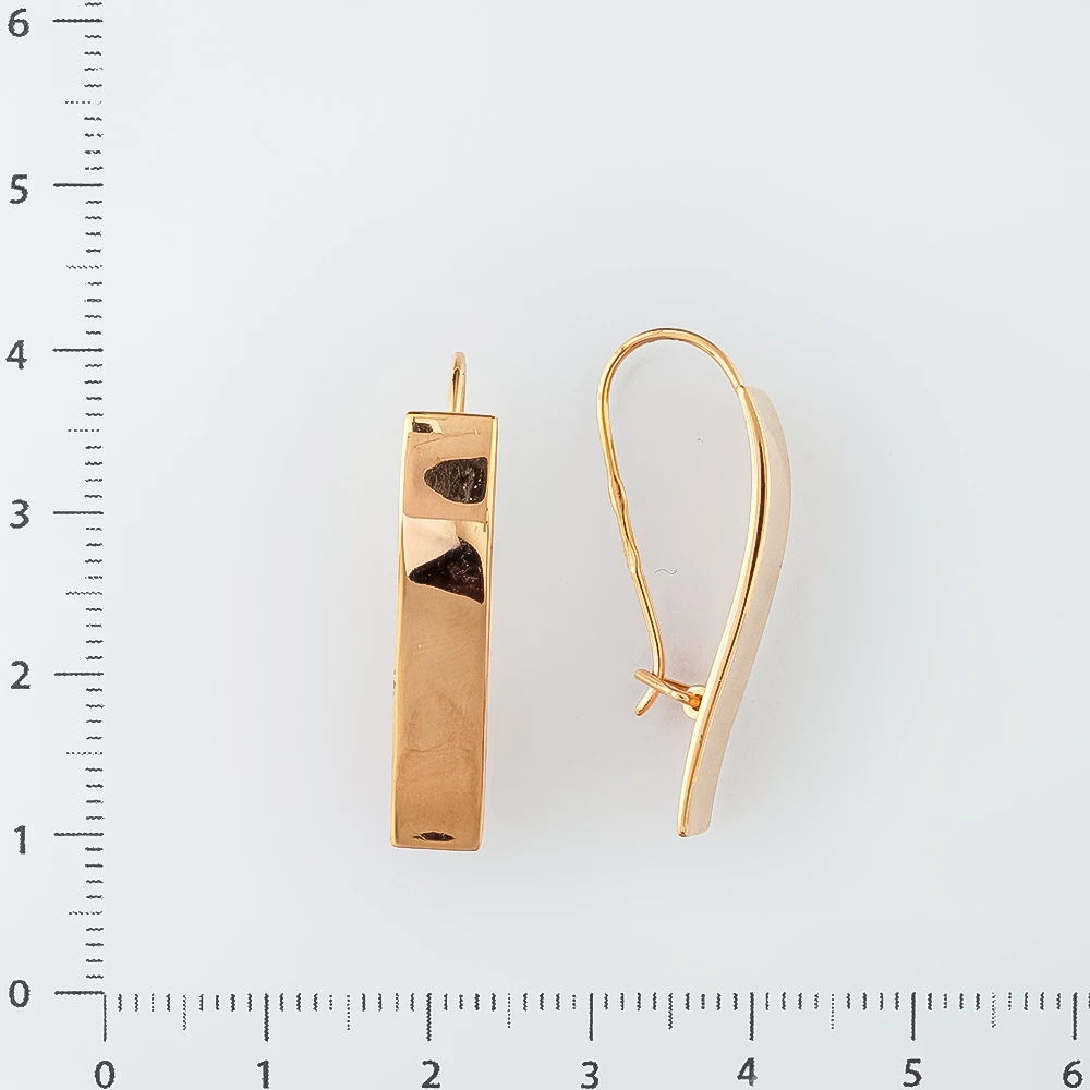 Серьги из красного золота 585 пробы