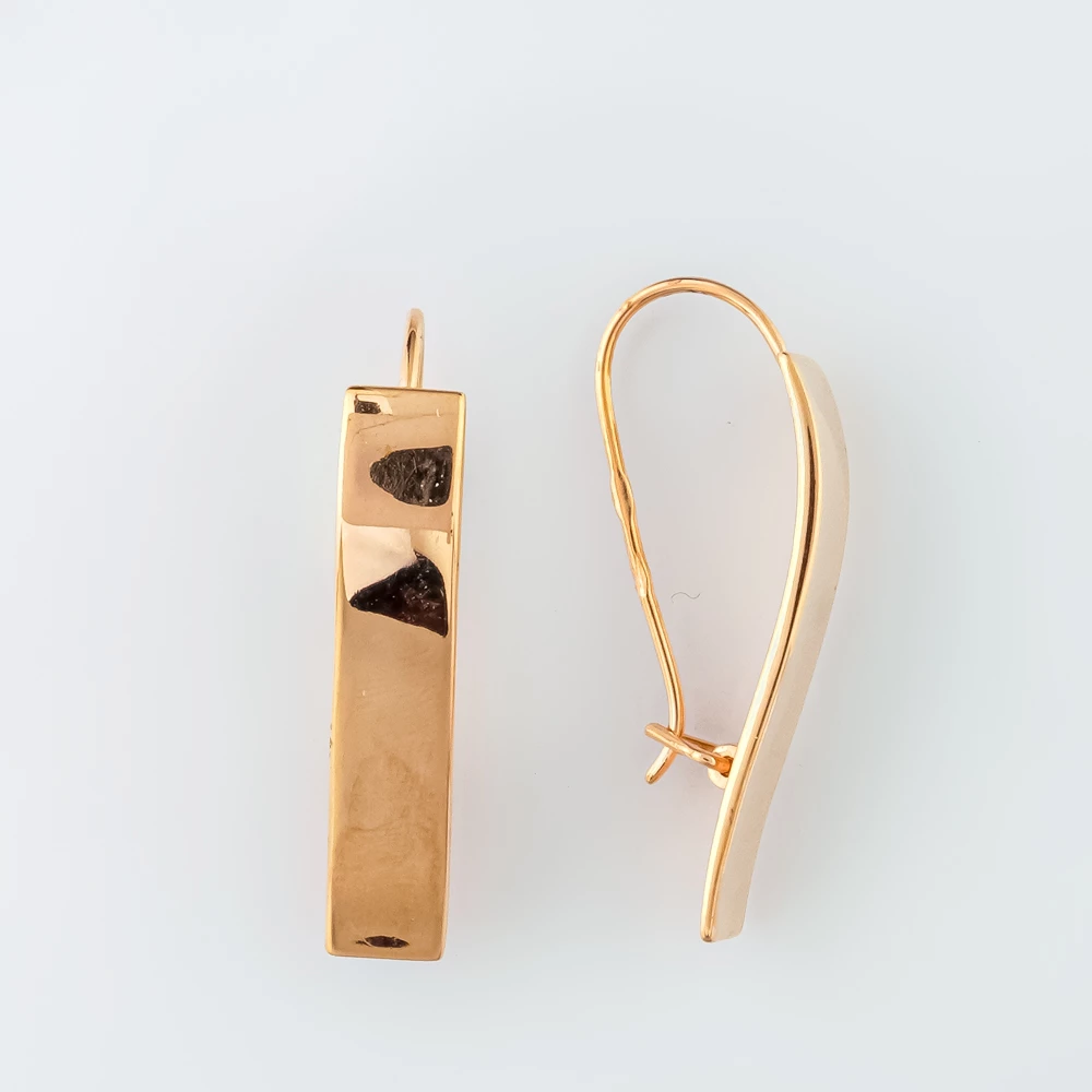 Серьги из красного золота 585 пробы