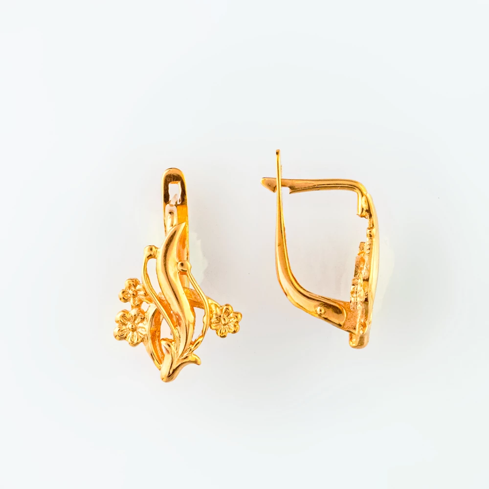 Серьги из красного золота 585 пробы