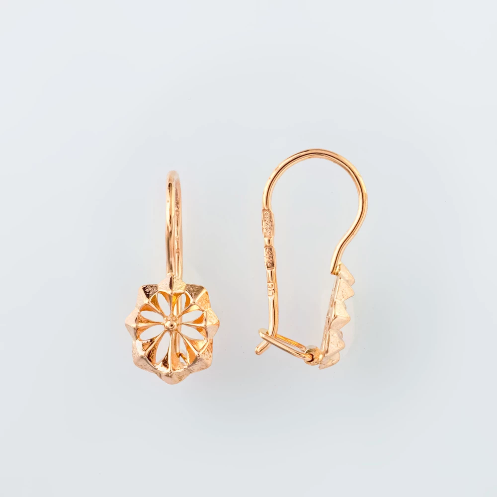 Серьги из желтого золота 583 пробы 1