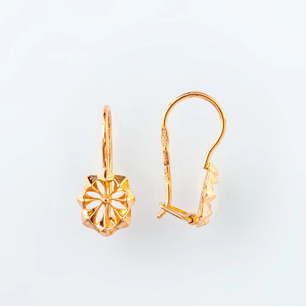 Серьги из желтого золота 583 пробы