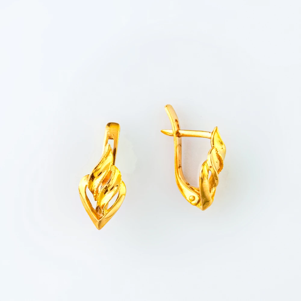 Серьги из красного золота 585 пробы