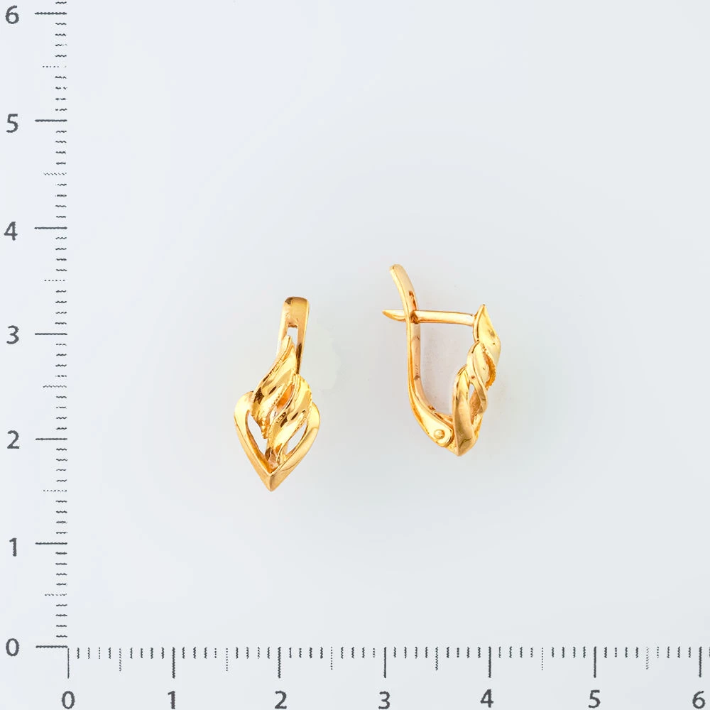 Серьги из красного золота 585 пробы