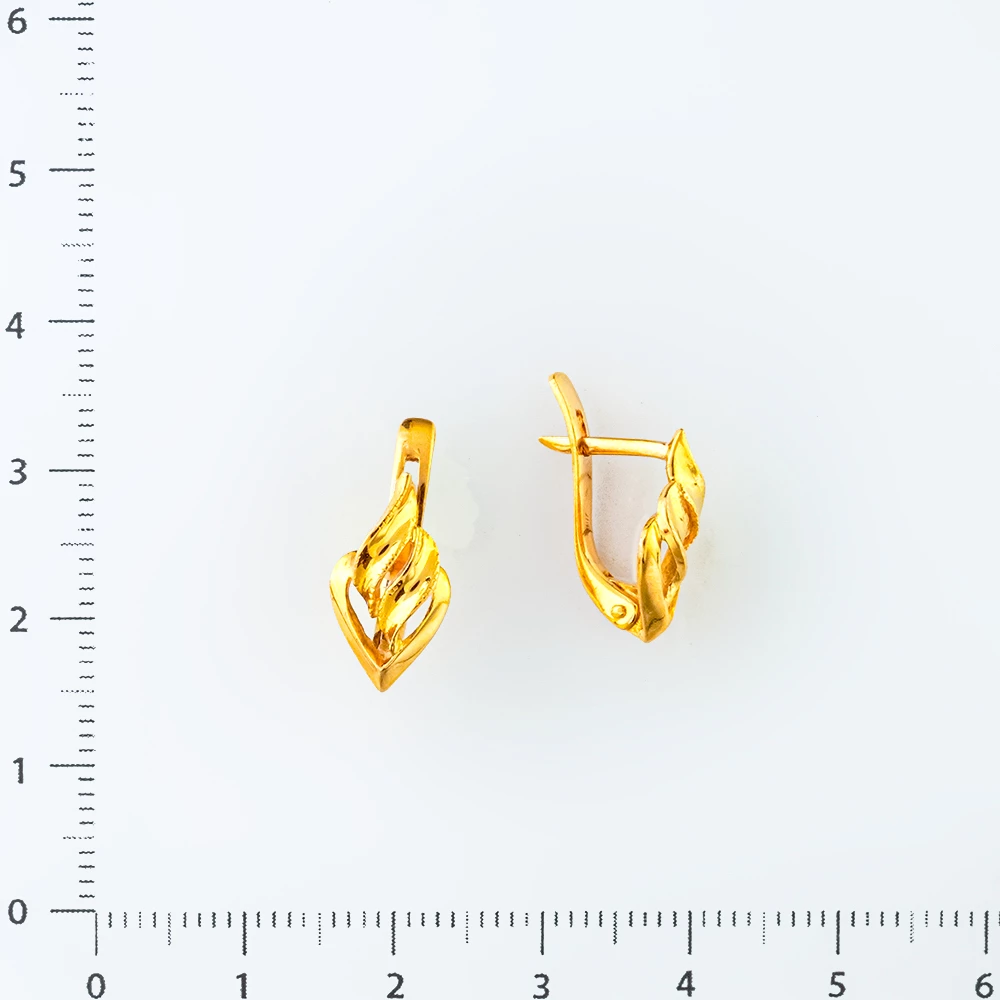 Серьги из красного золота 585 пробы
