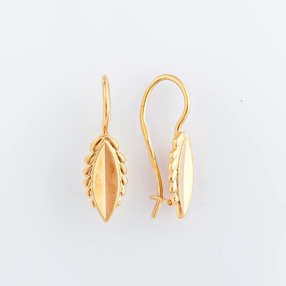 Серьги из красного золота 583 пробы