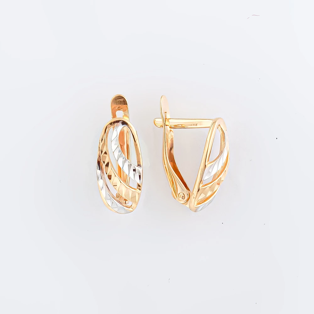 Серьги из красного золота 585 пробы