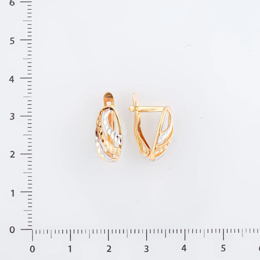 Серьги из красного золота 585 пробы