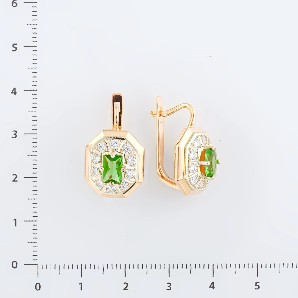 Серьги из красного золота 585 пробы