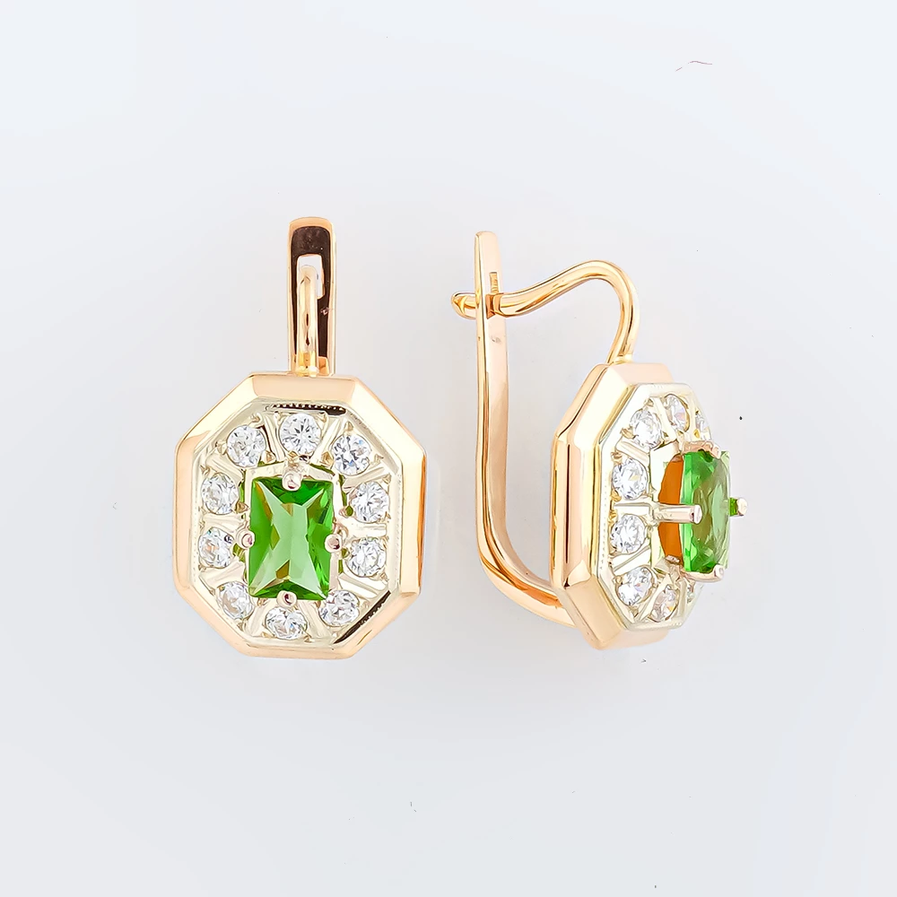 Серьги из красного золота 585 пробы