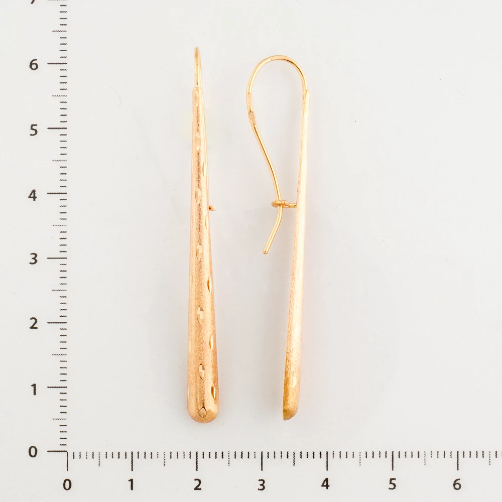 Серьги из красного золота 585 пробы