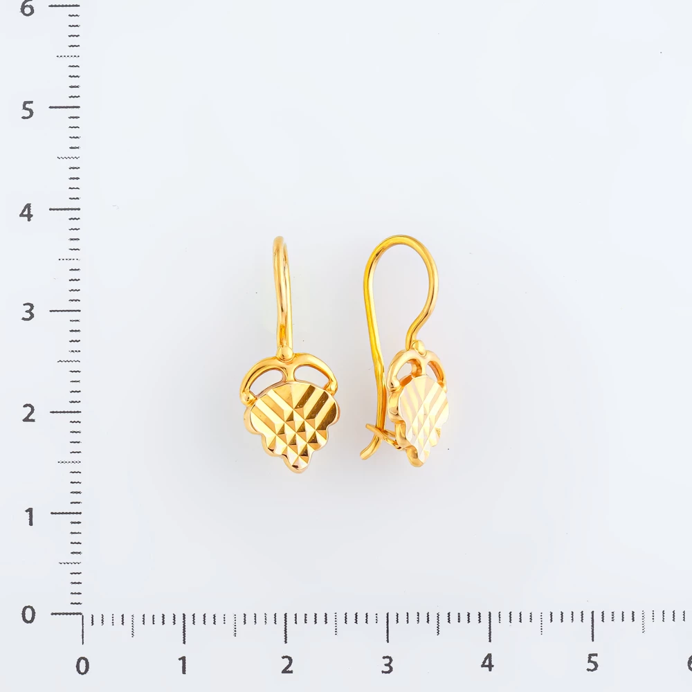 Серьги из красного золота 585 пробы