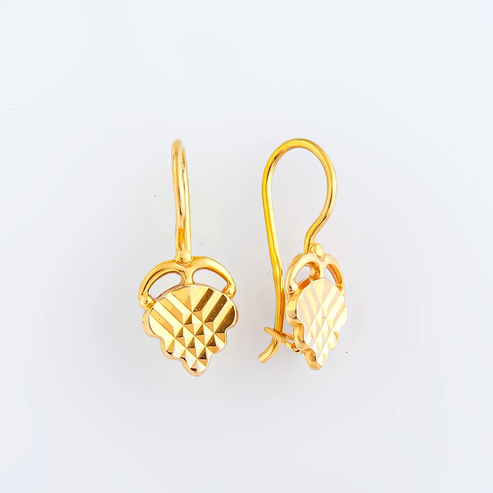 Серьги из красного золота 585 пробы