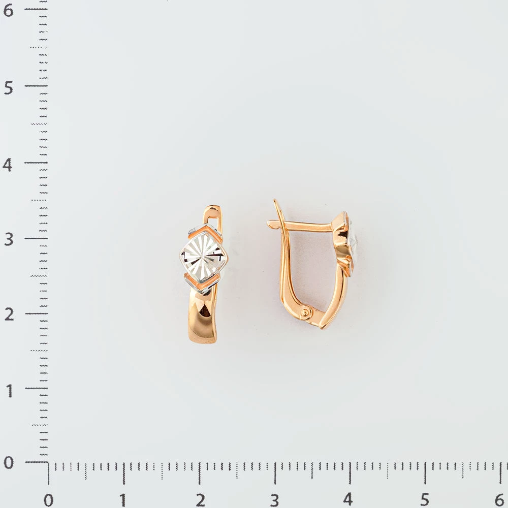 Серьги из красного золота 585 пробы