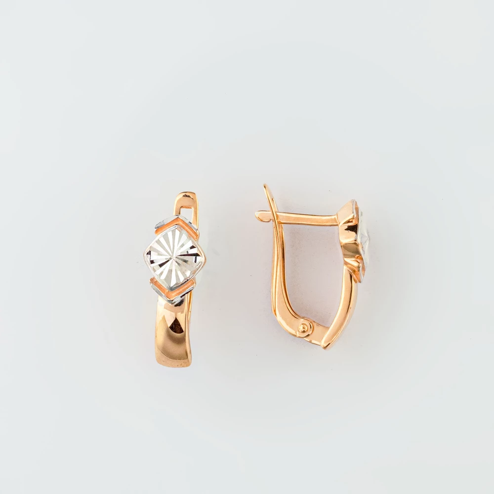 Серьги из красного золота 585 пробы