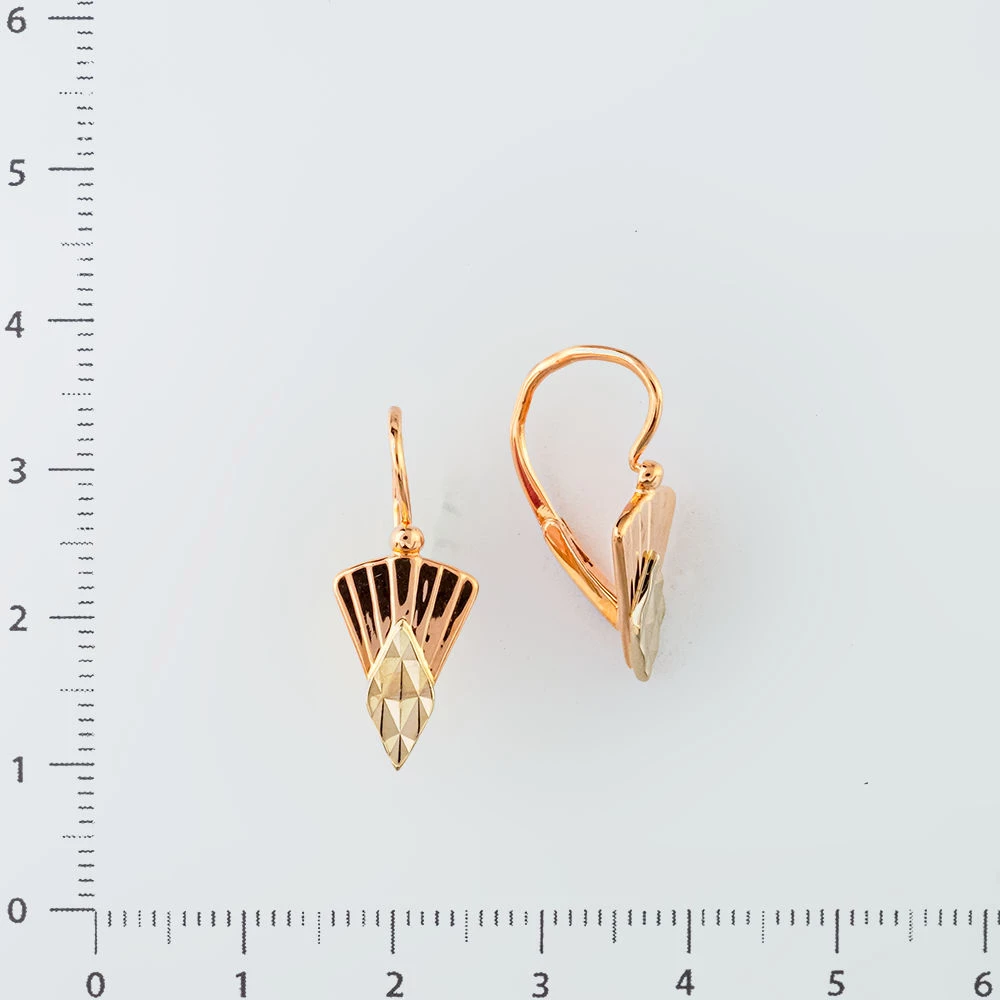Серьги из красного золота 583 пробы