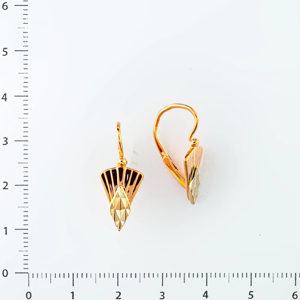 Серьги из красного золота 583 пробы